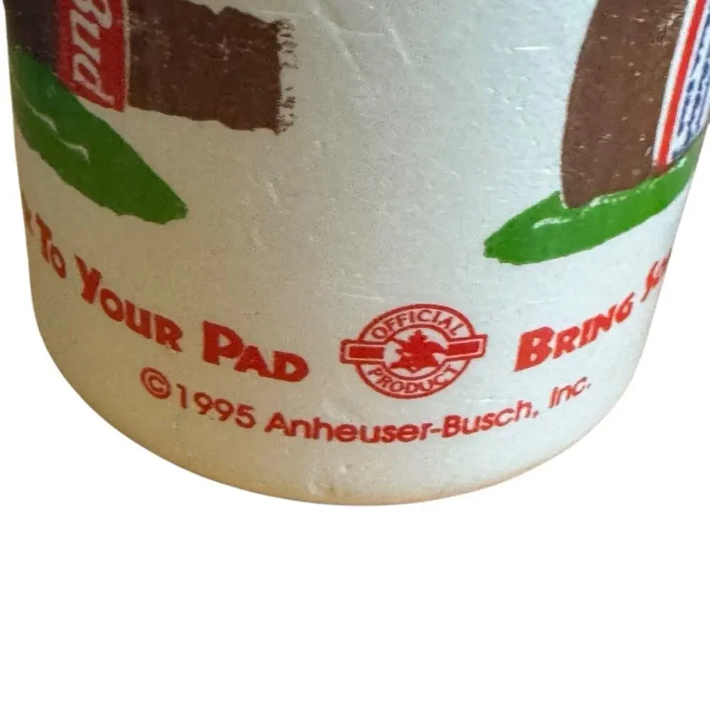 Budweiser Beer Styrofoam Single Can Coozie Koozie Vintage Set Of 3 1995 Thermal